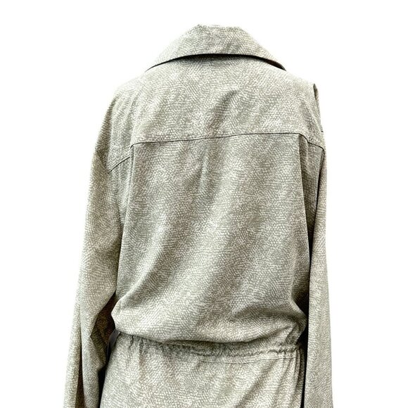 NWT Athleta Zuma Print Collar Shirt Dress Long-Sleeve Pockets Women Plus Size 1X - Picture 12 of 13